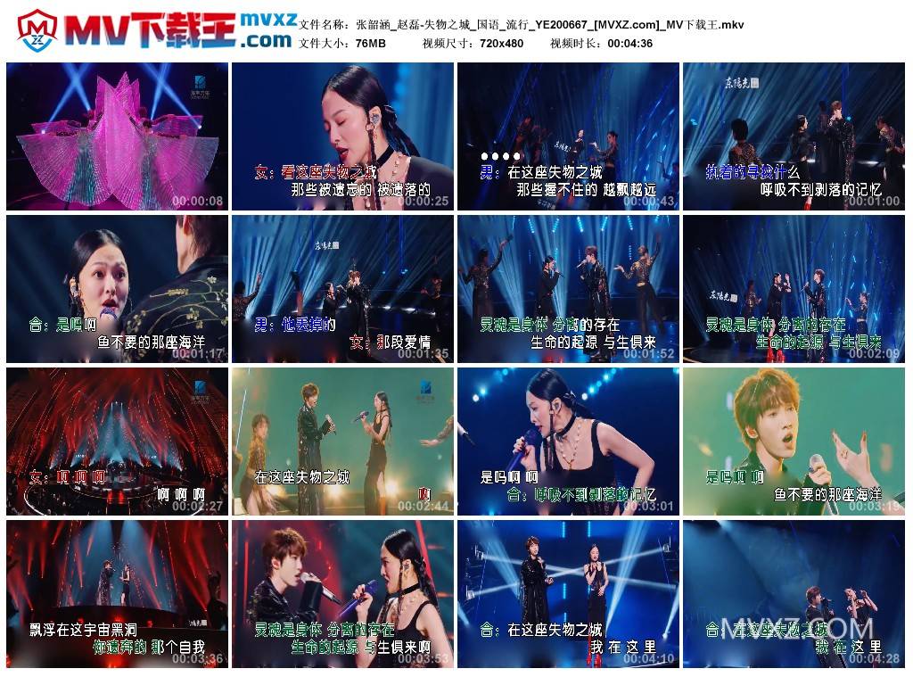 张韶涵_赵磊-失物之城_国语_流行_YE200667